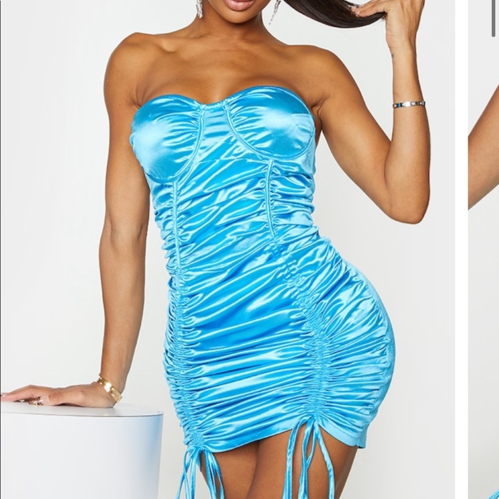 PLT blue bodycon dress